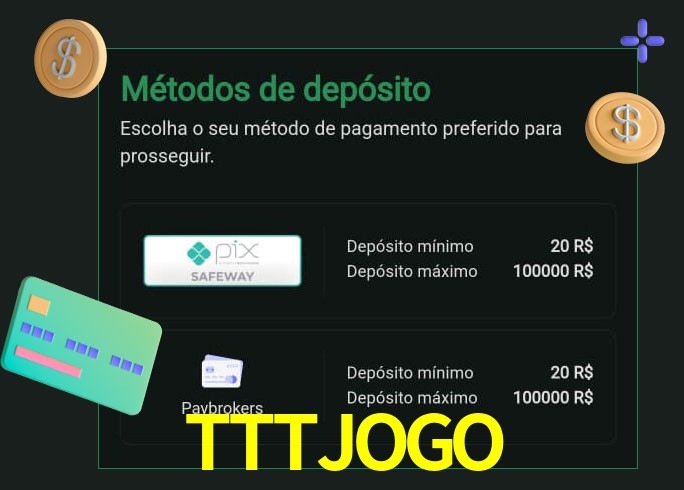 O cassino TTTJOGObet oferece uma grande variedade de métodos de pagamento